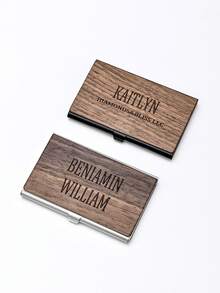 Customized Business Card Boxes Business Gifts For Men And Women Business Card Boxes Suitable For Daily Use Can Be Given To Friends Family Or Partners Wallet Mini Wallet Purse Wallet School Supplies Wallet - Multicolor - View 3