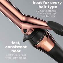 INFINITIPRO BY CONAIR - Varita rizadora de titanio de oro rosa, 3,81 cm a 7,62 cm - 1 pulg. - Ver 7