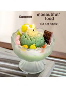 1pc 450g Summer Fruit Ice Cream Creative Exquisite Shape Yogurt Cup Soy Wax Birthday Gift Souvenir Aromatherapy Candle
