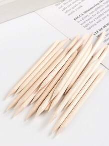 20-Pack Portable Nail Cleaning Kit, Black Double Sided Mini Nail File And Cuticle Stick Manicure Supplies Pedicure Tools Nail Supplies