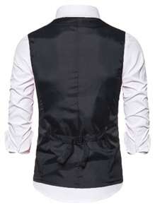 Men's Sequins Decorated Vest, Suitable For Stage Performance, Photography, Hosts, Singers, MCs