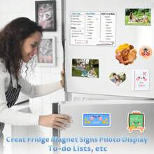 KRYON 4 X 6 Inch 10 PCS Glossy Printable Magnetic Sheets Non Adhesive 16 Mils Thickness Magnet Photo Paper For Inkjet Printers