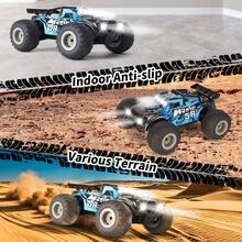 Control remoto Vehículo todoterreno Car carga de automóvil de alta velocidad RC Control remoto Toy Children's Remote Control Car - Azul - Ver 2