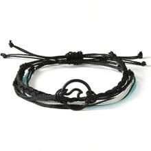 Starain Surf String Wave Bracelets For Women Boho Handmade Waterproof Adjustable Braided Beach Surfer Bracelets Set