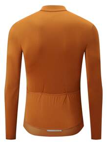 HISERWA HISERWA Men's Long Sleeve Cycling Jersey, High Elastic Breathable Comfortable Outdoor Sports Top For Spring And Autumn