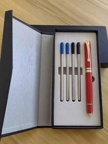 [Customization] Offer 1pc High Quality Customized Ballpoint Pen, With 1pc Gift Box Pocket Clip - Smooth Writing, Refillable Midi, Elegant Gift Box, 5pcs Extra Refills, Personalized Business Gift - Unique, Thoughtful For Colleagues, Friends, Family, Christmas, Father's Day, Thanksgiving, Back To School, For For University, High School Senior High School Students, College Students, University Students, Freshman, Sophomore, Underclassmen, Season Picks, Office & School Supplies, Customized Ballpoint Pens,Office Decor - Multicolor - View 88