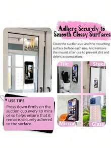 1/4 Pcs Silicone Suction Phone Case Mount,Phone Suction Grip,Octobuddy,Sticky Phone Grip, Adhesive Phone Stand Sticky For Cell Phone - Multicolor - View 6