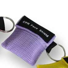 Porte-clés Masque de réanimation de premiers soins d'urgence Masque de soins de santé professionnels pour les secours en plein air Masque de réanimation à jet