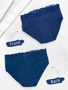 Juego De 12 Piezas De Ropa Interior Con Estampado Floral De Mujer,Ropa Interior De Mujer Cómoda Y Casual - Negro - Ver 6