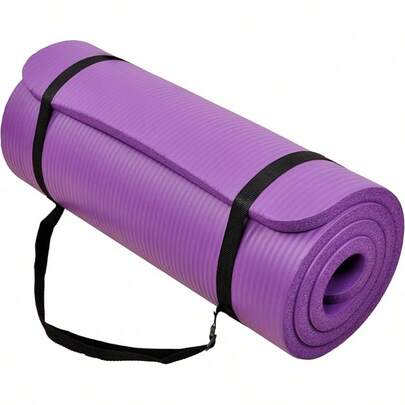 1/2-Inch Thick High Density Anti-Tear Exercise Yoga With Carrying Strap
