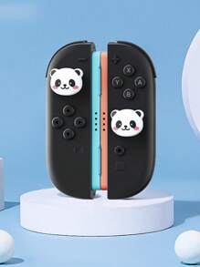2 pièces Coiffes de joystick en forme de crâne pour manette NS2 Joy-Con, capuchons de pouce en silicone compatibles avec la console Switch NS2 et les accessoires de manette de jeu, modèles patte/requin/fleur/nuage/panda, plusieurs options