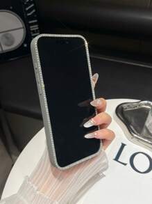 1pc Glittering Ombre Rhinestone Phone Case Compatible With Iphone 16 Pro Max/16/16 Pro/16 Plus/15/15 Pro Max/15 Pro/15 Plus/11/12/13/14 Pro Max/XS/XR/11 Pro/11 Pro Max/12 Pro/12 Pro Max/13 Pro/13 Pro Max/7 Plus/14 Pro/14 Pro Max/14 Plus/7 Plus/8 Plus/8/SE2, Soft Waterproof Shockproof Anti-Fall Scratch Resistant