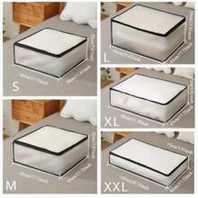 1/2/3pcs Quilt Storage Bag Translucent Visible Clothes Quilt Storage Box PEVA Dustproof And Moisture-Proof Moving Packing Bag