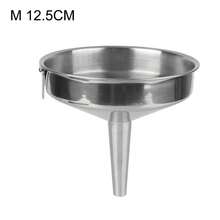 Embudos de boca ancha para enlatado, herramientas de cocina, embudo de barra para vino, cerveza, aceite, embudo de acero inoxidable, accesorios de cocina, embudo de metal - 2 - Ver 3