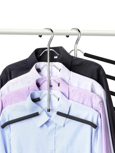 Wielofunkcyjny wieszak na ubrania, wieszak na gąbki bez śladu, obrotowy wieszak na ubrania o 360 stopni, wielowarstwowe, oszczędzające miejsce podparcie ubrań, suszarka na koszulki, organizer do garderoby, akcesoria do sypialni w akademiku, przechowywanie i organizacja