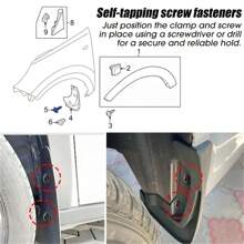 20 Piezas/40 Piezas Juego de tornillos roscadores automáticos en forma de U para metal, accesorios de ajuste para coche y motocicleta