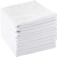3/6pcs Men's Handkerchiefs, Soft & Comfortable White Handkerchiefs, DIY Design Paint Tie-Dye Print White Handkerchiefs, Pocket Squares, Sweat Towel Handkerchiefs, Perfect For Parties, Events And Gifts