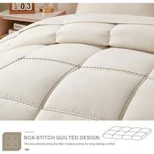 Newspin Queen Bed In A Bag 8 Pieces Comforter Set, Black All Season Bed Set, Queen Bedding Sets With Comforter And Sheets, Pillow Shams, Flat Sheet, Fitted Sheet, Pillowcases And Bed Skirt - 米色-方形 - 查看 7