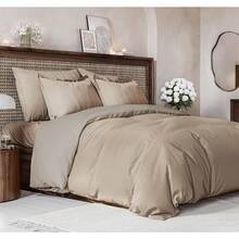 Cover Queen Size Set - Extra Soft Queen Size Duvet Cover 90 X 90 With 2 Pillow Shams - Hotel Luxury Easy Care And Fade Free W/ Zipper Closures & Ties - Breathable Bedding Set (Light Sage Green) - 13 - 混色米色(無被子) - 查看 8