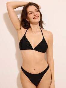 Costasola Leopard Print Bikini Set For Women: Sexy Two Pieces Bathing Suit With Triangle Top And High Cut Bottom - Multicolor - View 6