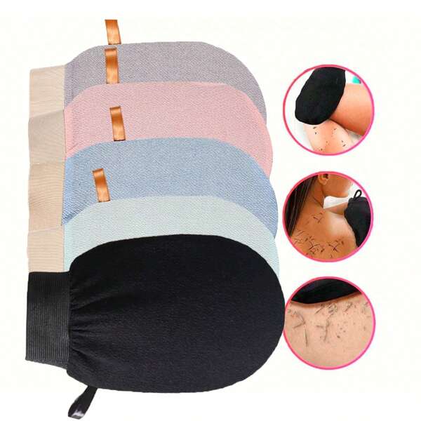 1-2 pièces Gants de gommage corporel, gants de douche exfoliants à double face pour éliminer la peau morte, gants de bain nettoyants en profondeur pour hommes et femmes