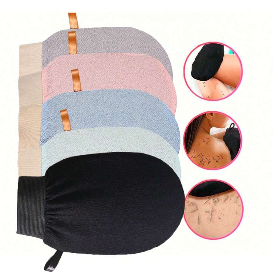 1-2 pièces Gants de gommage corporel, gants de douche exfoliants à double face pour éliminer la peau morte, gants de bain nettoyants en profondeur pour hommes et femmes