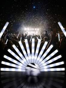 20pcs LED Light Sticks, Battery Operated, For Parties, Weddings, Birthdays, Christmas And Halloween, Perfect For Creating Vibrant Party Atmosphere, Celebration Essentials | Light-Up Accessories | Functional Lighting (Transformable And Resilient, Please Do Not Purchase If Concerned) - White - View 2