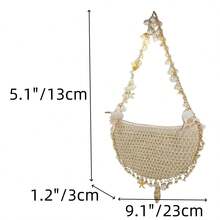 Women Seashell Purse Evening Clutch Evening Bags For Party Wedding Cocktail Prom - Brown - View 5