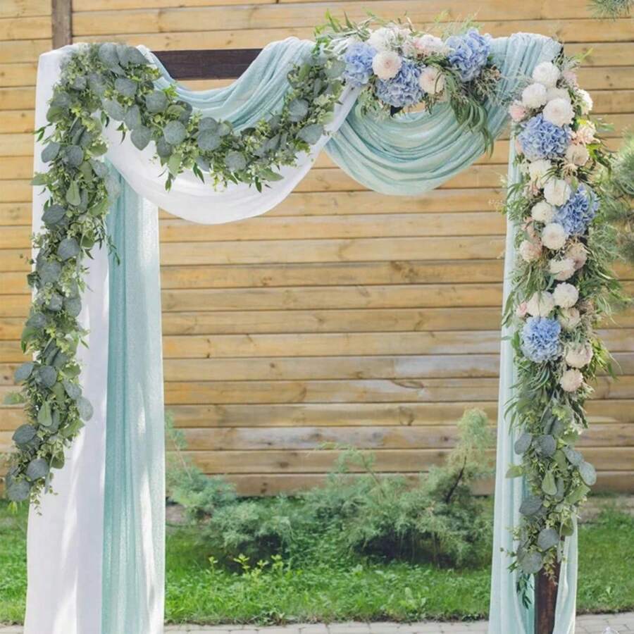 1-4 Packs Faux Greenery Garland Vines, Eucalyptus Leaves Decor Rattan For Valentine's Day Decor, Suitable For Wedding Party Home Decor, Fake Green Vine For Tablecloths And Home Decoration