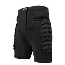 1 Pc Motorcycle Shorts Black Breathable Moto Armor Shorts Pants Motorbike Protective Gear Hip Protector Skating Racing Shorts Motocross Skating Extreme Sports Pants Motorcycle Accessories