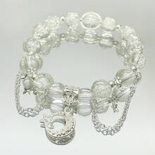 Bransoletka 1 szt. z gwiaździstym księżycem, zawieszka w kształcie pustej gwiazdy i księżyca, dostępna w wielu kolorach, odpowiednia dla mężczyzn i kobiet, idealny prezent dla przyjaciół i par, odpowiednia na randki, codzienne noszenie i imprezy