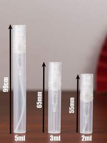 Mini Refillable Spray Bottle, Transparent Refillable Travel Perfume Atomizer, Unscented, Fine Mist Sprayer, Black Cap, Suitable For Perfume And Cosmetics, Leak-Proof Portable Design, Small Cosmetic Sample Container - Multicolor - View 5