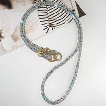 2026新年情人节水钻装饰挂绳 - 奢华风格,百搭INS风设计,长度可调节,全水钻链条手机挂绳,1条全水钻挂绳,防丢防盗手机挂绳,含密封垫圈 - 彩色 - 查看 20