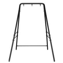 Sturdy 440lbs Hammock Chair Stand - Outdoor/Indoor Iron Swing Frame (Black) - Black - View 5