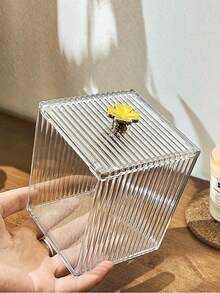 1 hộp đựng tăm bông vệ sinh, mút trang điểm, son môi, bông tẩy trang, phụ kiện tóc, hộp đựng tăm, hộp đựng đồ để bàn - Nhiều màu - Xem 10