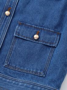 Annil Abbigliamento per bambini, ragazze, ragazzi grandi, giacche di jeans, autunno