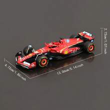 Burago 1/43 SF24 和 SF23 F1赛车合金模型车，适用于Scuderia #16 Leclerc，合金压铸模型车，展示摆件，生日礼物，装饰品