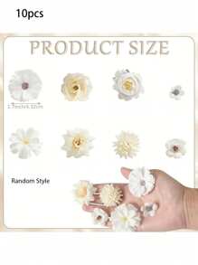 20 piezas - Combinado de flores artificiales de estilo floral púrpura, flores de seda dalias y rosas con tallos para manualidades de boda nupcial, baby shower, arreglos florales, centros de mesa, decoración del hogar