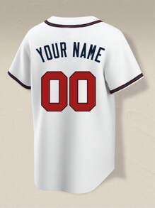 Camiseta de béisbol personalizada para hombres, mujeres y jóvenes - Camiseta de moda con nombre y número impresos