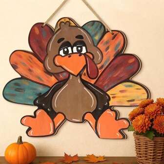 1 pièce Panneaux de bienvenue vintage en bois pour l'automne, Thanksgiving et la récolte d'automne. Dinde convient pour accrocher aux murs des fermes et des maisons en automne