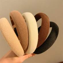 1 Peça Novo Headband Acolchoado de Esponja Coreano, Laço Azul Doce e Fresco Diagonal Listras Elevação Acessórios de Cabelo Faixa de Cabelo Aro de Cabelo