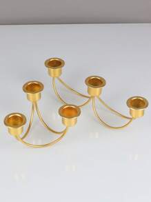 1 Stück/Set leicht luxuriöser, silberner keramischer Kerzenhalter Ornament, Kerzenlicht Dinner Requisiten, Kerzenhalter für Heim Tisch Dekorationen, Innendekorationen, Hochzeitsfeier Dekorationen, geeignet als Geschenk für Freunde oder Freundinnen, Abschlussgeschenk, Geschenk für die Beste Freundin, Frauengeschenk, Wintergeschenk