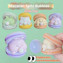 1 件 2025 新品卡通马卡龙泡泡挤压减压玩具 - 汉堡挤压玩具 - 办公室恶作剧挤压玩具 - 生日/圣诞节/万圣节/节日礼物 - 完美礼物 - 彩色 - 查看 3