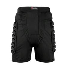 1 Pc Motorcycle Shorts Black Breathable Moto Armor Shorts Pants Motorbike Protective Gear Hip Protector Skating Racing Shorts Motocross Skating Extreme Sports Pants Motorcycle Accessories