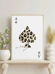 1 件猎豹印花房间装饰，豹纹印花墙面艺术美学，别致奢华的 Y2K 时尚海报，适用于家庭卧室公寓宿舍，无框