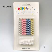 10/20/50 candele a spirale colorate per torte di compleanno, candele per cupcake, per feste e celebrazioni