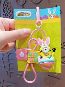 Minions Authentische Comic-Minions Schlüsselanhänger Anhänger, kreative Paar Auto Taschen, Figuren, Schlüsselanhänger, Anhänger und kleine Geschenke für Zimmer Dekoration, Schlafzimmer Dekoration, Heim Dekoration, Wand Dekoration, Schul Dekoration, Schul Überraschungen, Studenten Wohnheim Dekoration, Schulanfang