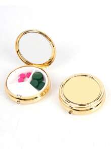 Portable Pill Case, Multi-Functional Moisture-Proof Travel Medicine Box, Suitable For Wallet And Pocket, Cute Metal Pill Organizer Box For Vitamins, Fish Oil And Supplements