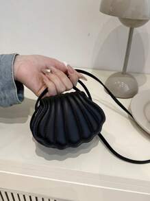 Bolso de hombro mini de moda, elegante bolso de concha perfecto para fiestas, bodas, cenas y banquetes, que combina con vestidos de novia, atuendos formales, vestidos de graduación y atuendos de cumpleaños