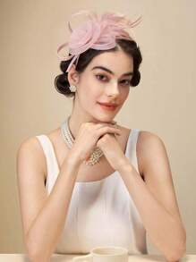 1 Pc Fascinators Hats For Women Tea Party Fascinator Hats Vintage 50s Headwear Wedding Church Derby Hat Mini Hats Tiny Hats Mini Top Hat Mini Cap, Gifts, Hair Accessories, Classy, Rave Accessories, Festival Outfits